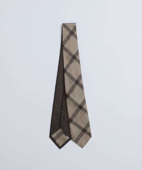 #-26 Reversible silk tie (Beige)