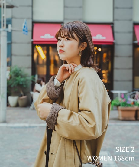 #-27 Reversible nocollar coat