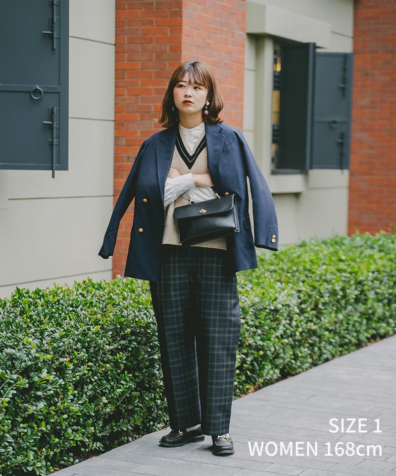 パンツ UNFOLK Seamless classic check pants 2 21 Seamless classic check pants (Green) | UNF