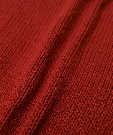 #-77 5G lily cotton knit polo blouson (Burgundy)