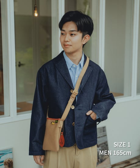 #-67 3B rigid denim single jacket