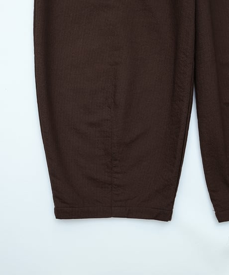 ⁡“UNFOLK CLASSIC” Enshu sashiko style baloon pants (Brown)