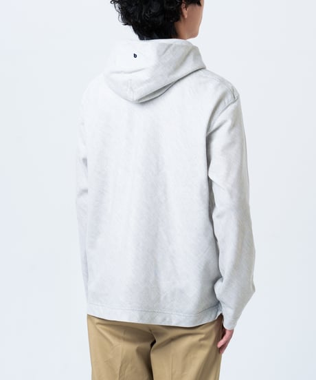 "UNFOLK CLASSIC" Banshu double gauze bias cut hoodie