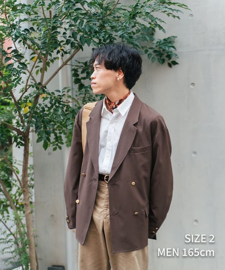 #-22 4B relax double blazer (Brown)
