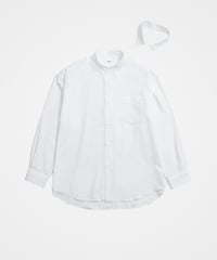 #-15 2way detachable collar shirt (White)