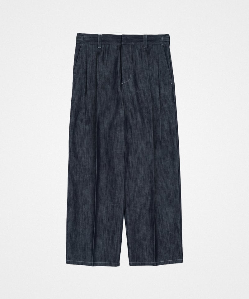 24 Rigid denim 2tuck pants | UNFOLK 24 Rigid denim 2tuck pants | UNFOLK