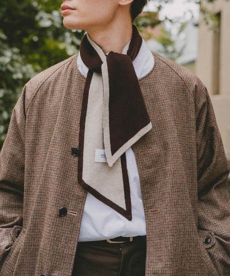 #-29 U-brid wool muffler scarf (Brown)