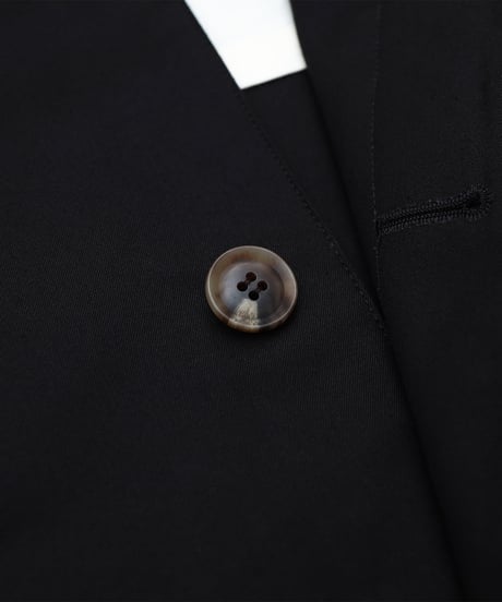 #-53 Ventile gabardine 2way railway coat (Black)