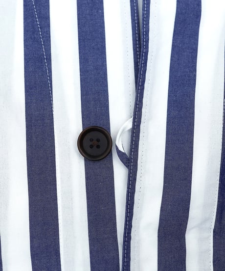 "UNFOLK CLASSIC" Banshu shuttle stripe shirt jacket
