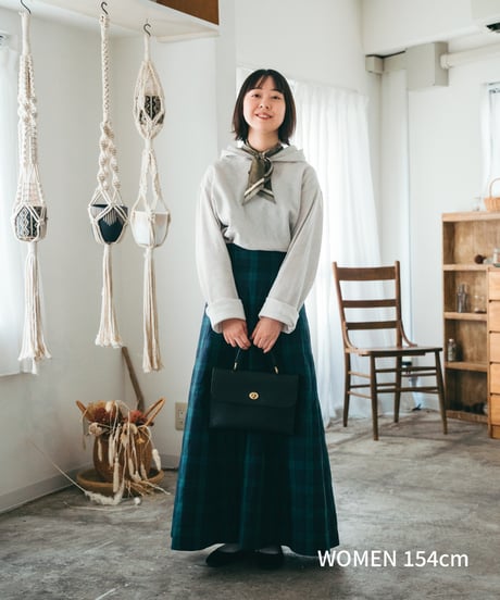 "UNFOLK CLASSIC" Banshu double gauze bias cut hoodie