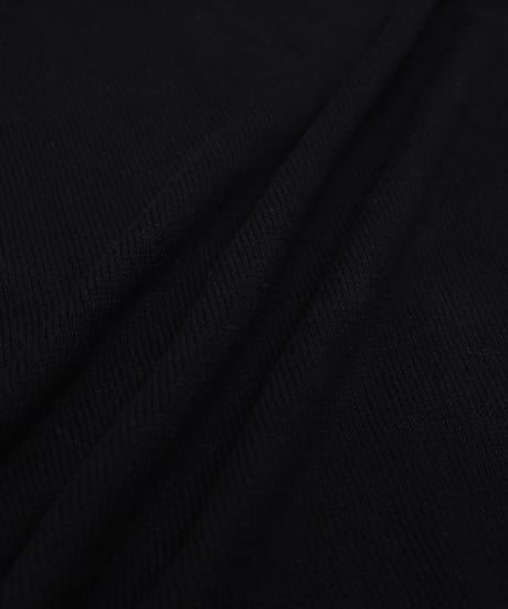 #-33 7×3G cotton knit polo (Black)