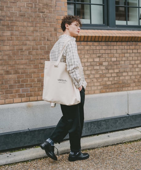 #-04 Heavy canvas big tote bag