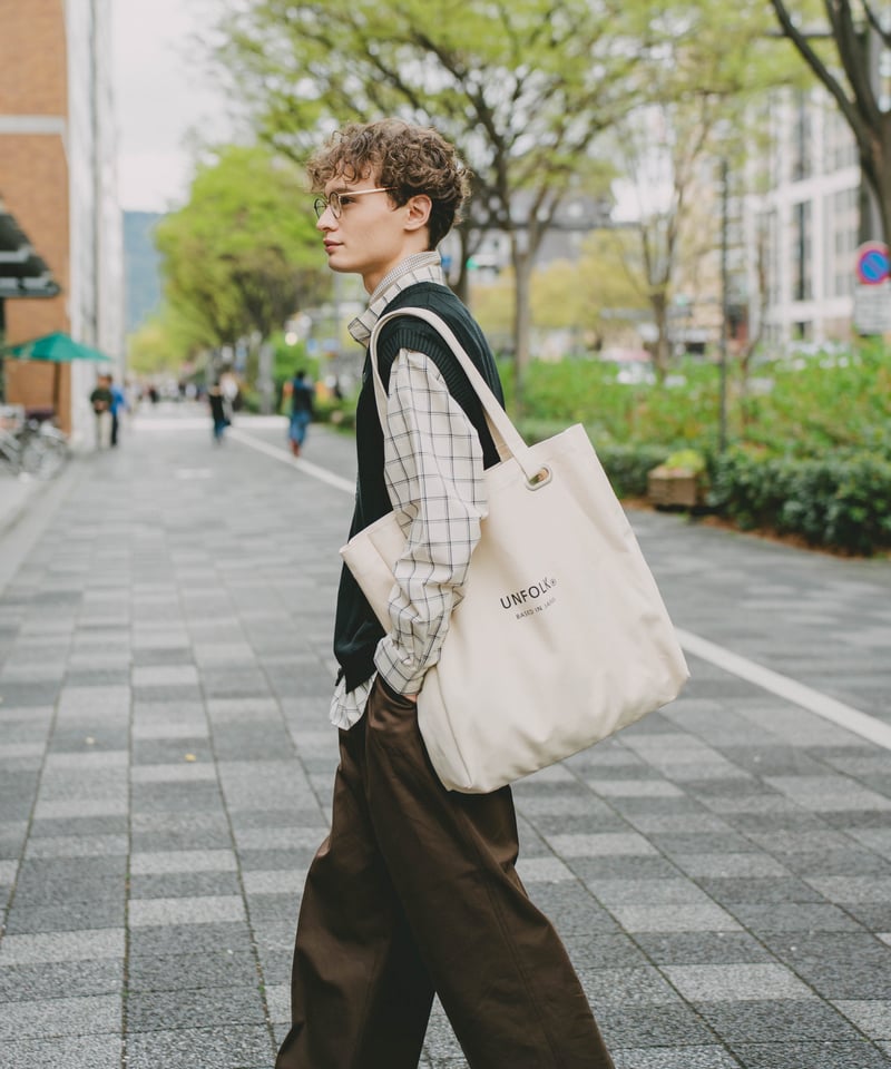 04 Heavy canvas big tote bag | UNFOLK