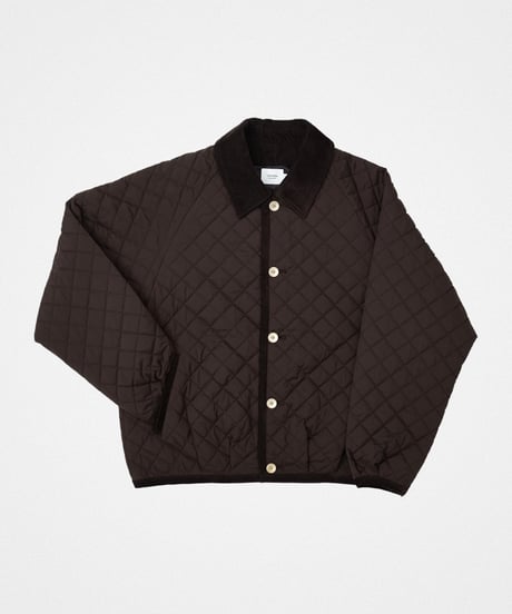 #-71 Diamond Quilt 2way blouson (Brown)