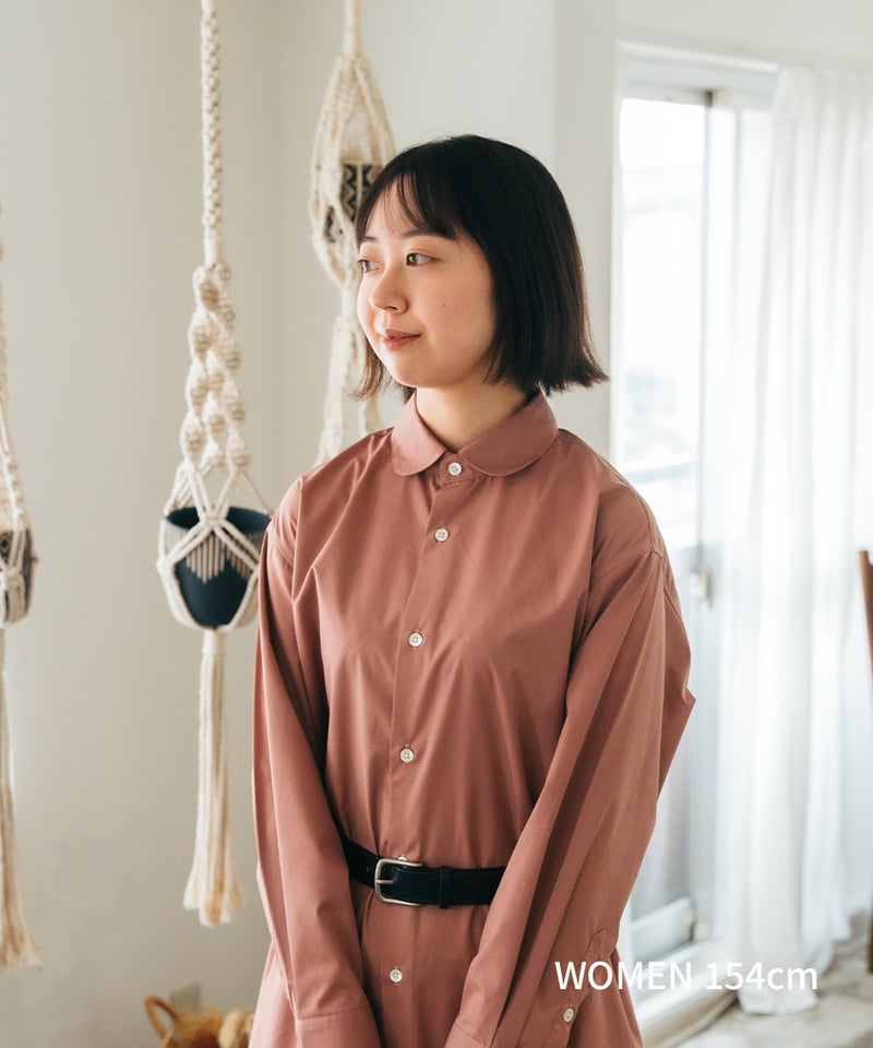 44 EX. 2way detachable collar shirt onepiece