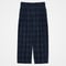 #-75 W/P gabardine 2tuck straight check pants