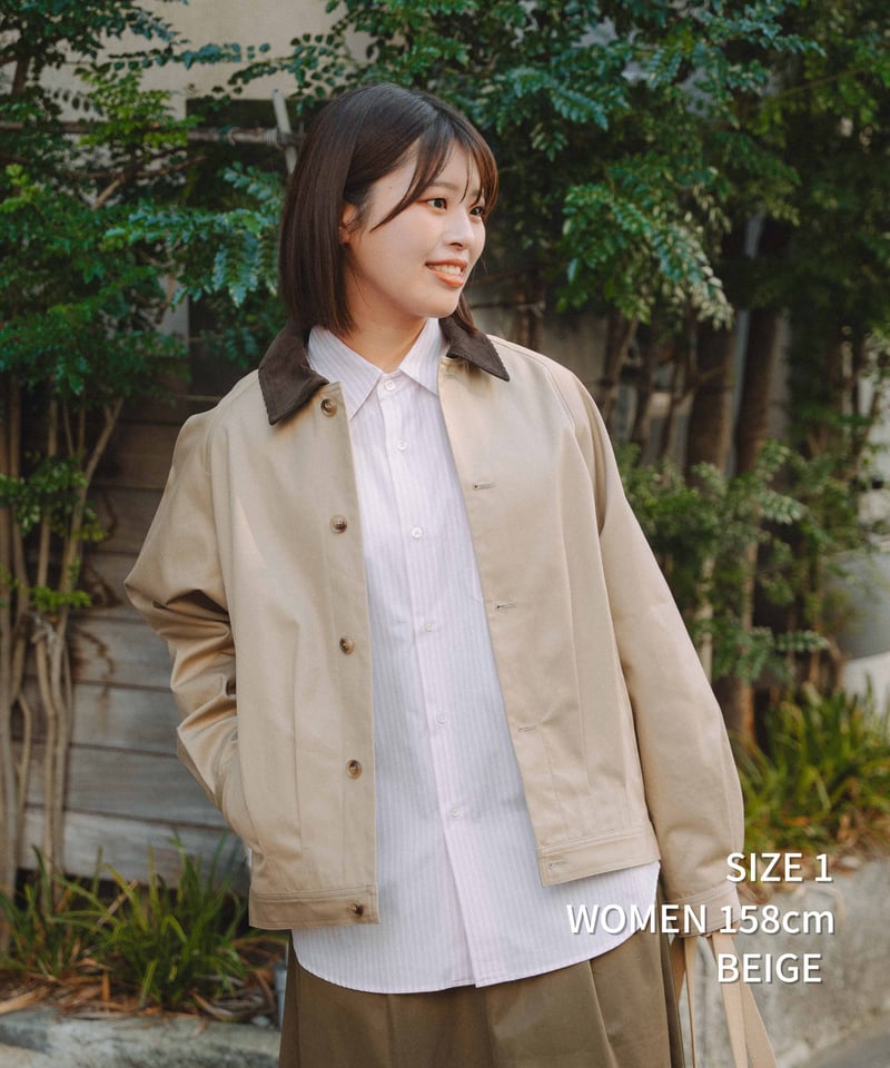 ジャケット・アウター UNFOLK Ventile gabardine 2way blouson 45 Ventile gabardine 2way blouson (Khaki) | U