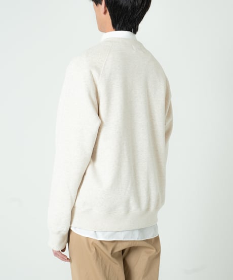 #-80 "DAYOFF" loose embroidery sweat (Ivory)
