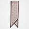 #-59 Hand print silk scarf (Brown)