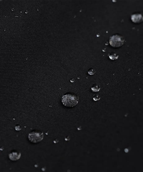 #-05 Ventile gabardine nocollar blouson  (Black)
