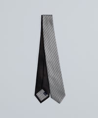 #-07 Reversible silk tie (Brown)
