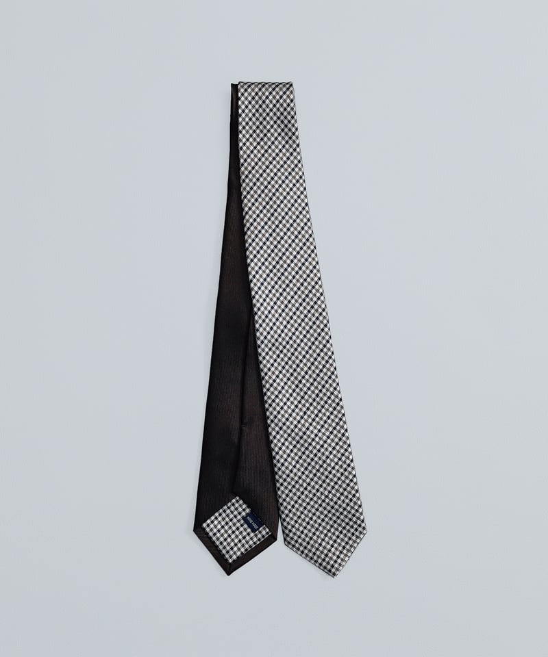 07 Reversible silk tie (Brown) | UNFOLK