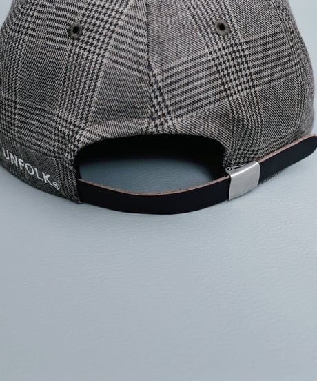 #-13 Gren check wool classic cap