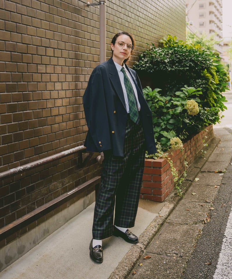 26 Reversible silk tie (Green) | UNFOLK