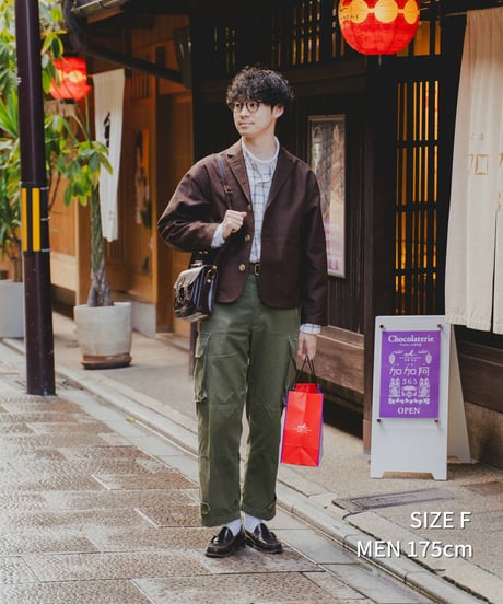 #-67 3B cotton moleskin single jacket