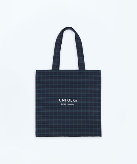 #-37 Reversible check tote bag (Green)