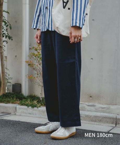 "UNFOLK CLASSIC" Banshu cotton linen relax pants