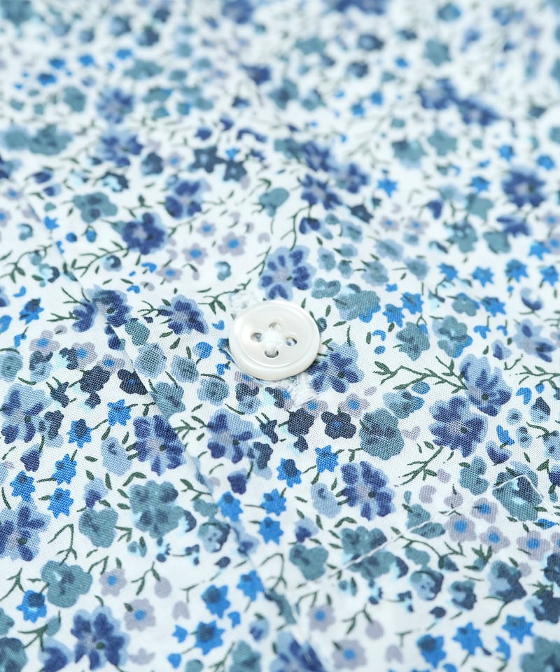 87 2way detachable collar liberty print sleev