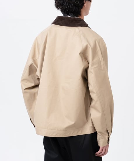#-45 Ventile gabardine 2way blouson (Beige)