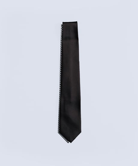 #-07 Reversible silk tie (Brown)