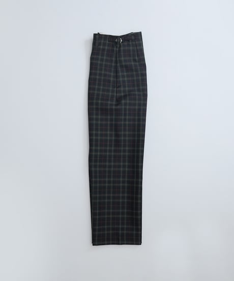 #-21 Seamless classic check pants (Green)