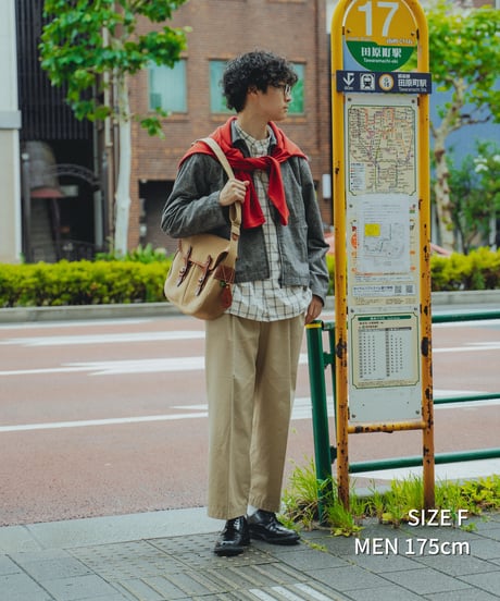 “UNFOLK CLASSIC” Banshu linen mix napping style blouson