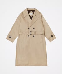 #-30 Ventile gabardine belted trench coat