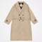 #-30 Ventile gabardine belted trench coat
