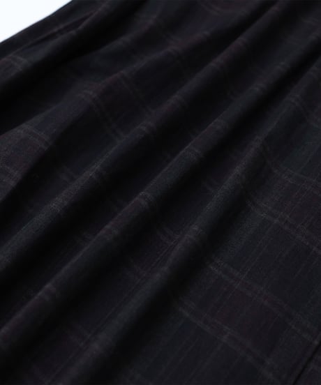 “UNFOLK CLASSIC” Enshu bokujyu coating madras check skirt