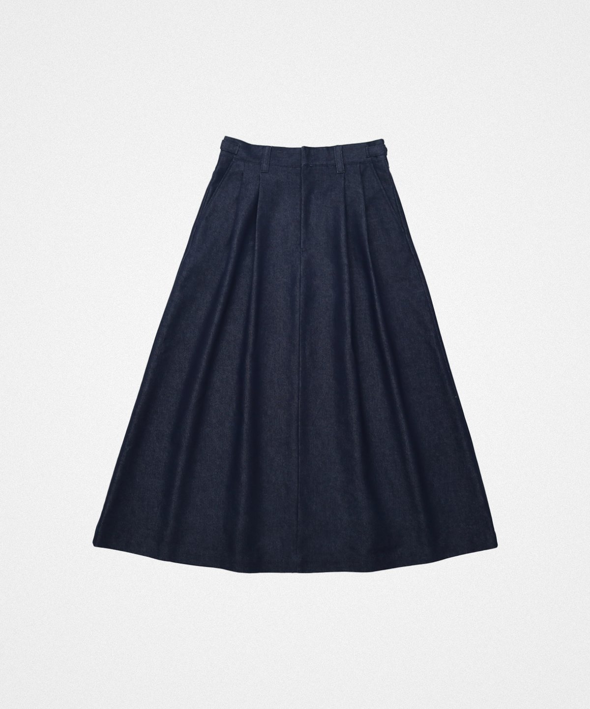 UNFOLK #-70 Rigid denim 2tuck skirt サイズ0 fit=scale-down,w=1200