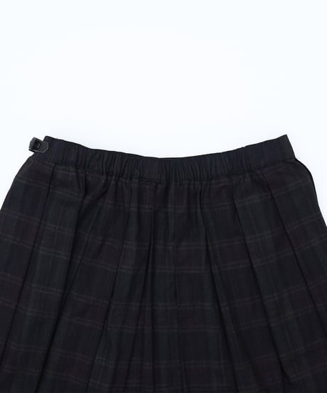 “UNFOLK CLASSIC” Enshu bokujyu coating madras check skirt