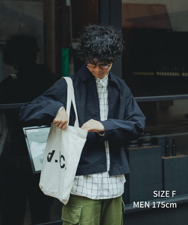 UNFOLK ブルゾン UNFOLK CLASSIC” Enshu wool mix sashiko style b