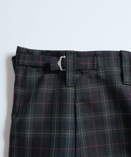 #-21 Seamless classic check pants (Green)