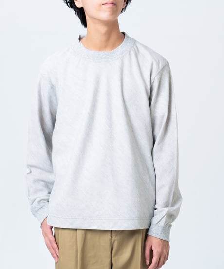"UNFOLK CLASSIC" Banshu double gauze bias cut tshirt