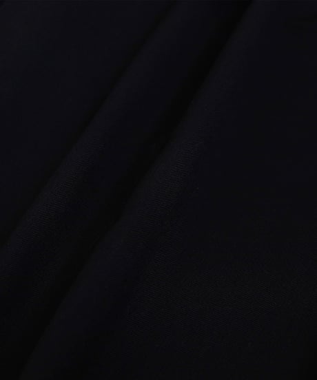 #-47 Wool mix 2tuck slacks (Black)