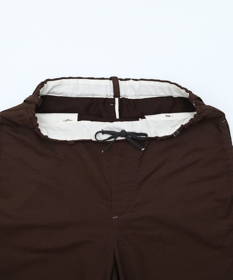 ⁡“UNFOLK CLASSIC” Enshu sashiko style baloon pants (Brown)