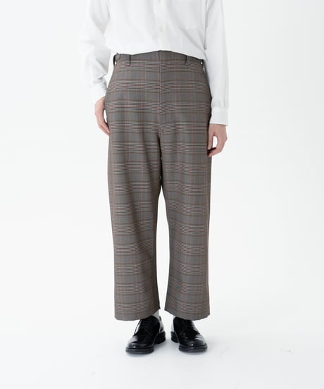 #-54 Seamless classic check pants (Beige)