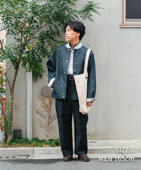 #-21 Seamless classic check pants (Green)