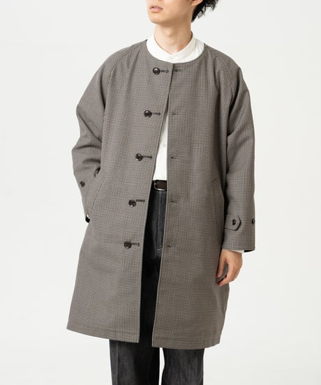 #-27 Reversible nocollar coat (Black)