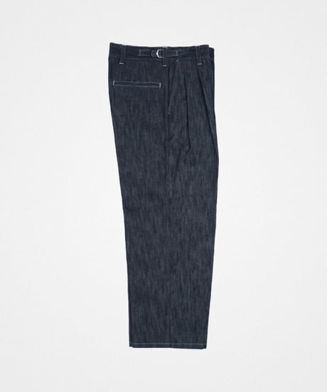 #-24 Rigid denim 2tuck straight pants